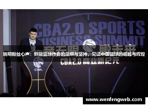 姚明粉丝心声：致敬篮球传奇的荣耀与坚持，见证中国篮球的崛起与辉煌